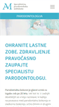 Mobile Screenshot of parodontologija.si